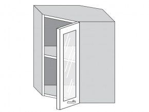 1.60.3у Шкаф настенный (h=720) угловой на 600мм со стекл. дверцей в Верхнеуральске - verhneuralsk.magazin-mebel74.ru | фото