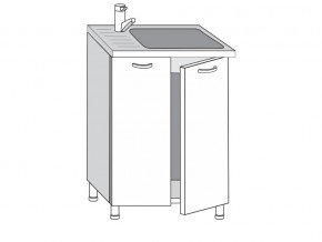 2.60.2мн Шкаф-стол на 600мм под накладную мойку с 2-мя дверцами в Верхнеуральске - verhneuralsk.magazin-mebel74.ru | фото