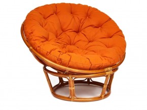 Кресло Papasan 23/01 W с подушкой Cognac, ткань Оранжевый в Верхнеуральске - verhneuralsk.magazin-mebel74.ru | фото