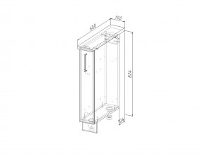 НМ 15 Модуль нижний 150 мм Без Столешницы в Верхнеуральске - verhneuralsk.magazin-mebel74.ru | фото