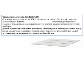 Основание из ЛДСП 0,9х2,0м в Верхнеуральске - verhneuralsk.magazin-mebel74.ru | фото