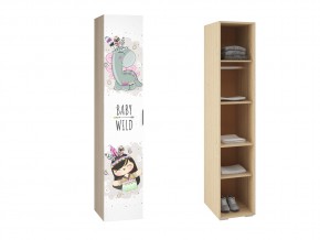 П-400 Пенал белый BABY WILD в Верхнеуральске - verhneuralsk.magazin-mebel74.ru | фото