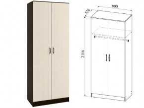 Шкаф 2 двери Ронда ШКР800.1 венге/дуб белфорт в Верхнеуральске - verhneuralsk.magazin-mebel74.ru | фото