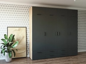 Шкаф распашной 2400К Антрацит в Верхнеуральске - verhneuralsk.magazin-mebel74.ru | фото